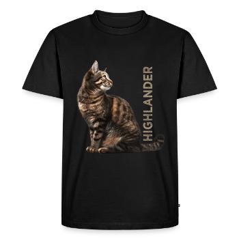 Highlander - T-shirt Premium bio Homme - noir - Devant - Nico (187cm)