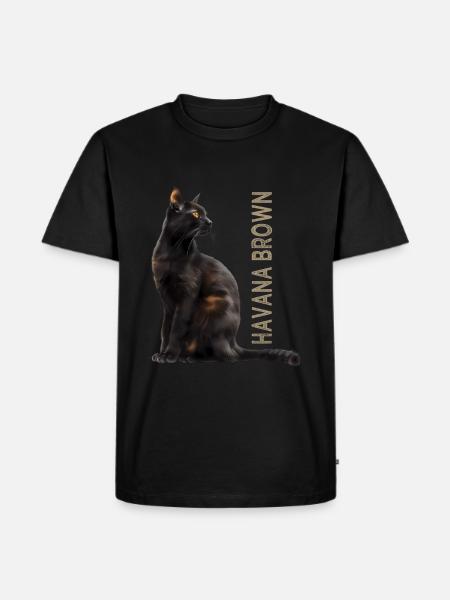 Havana brown - Men's Premium Organic T-Shirt - black