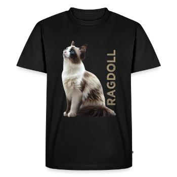 Ragdoll - Men's Premium Organic T-Shirt - black - Front - Nico (187cm)
