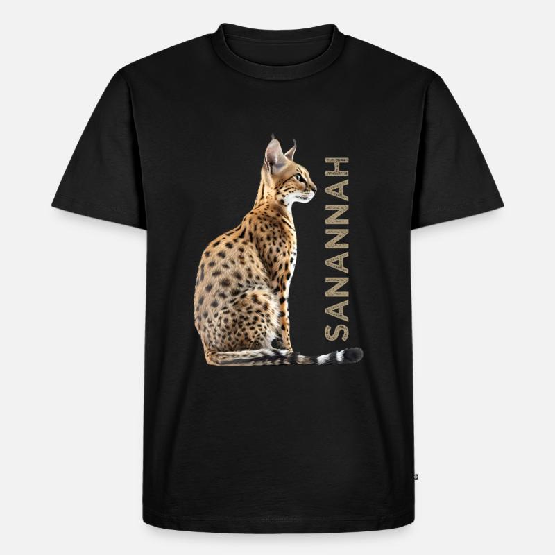 Savannah - Männer Premium Bio T-Shirt - Schwarz