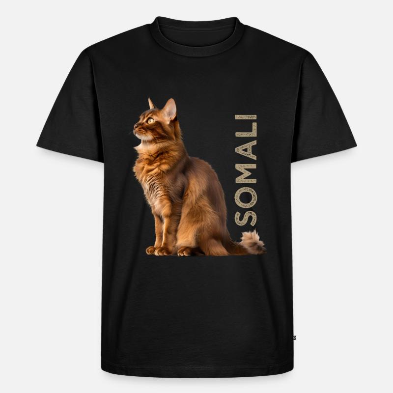 Somali - Männer Premium Bio T-Shirt - Schwarz