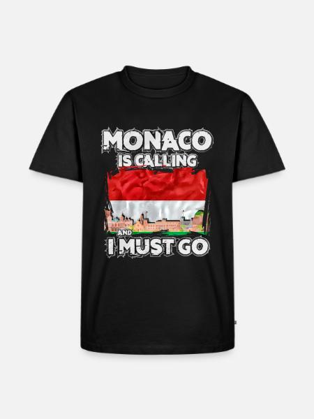 Monaco - Männer Premium Bio T-Shirt - Schwarz