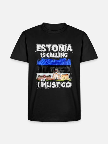 Estonia - Men's Premium Organic T-Shirt - black