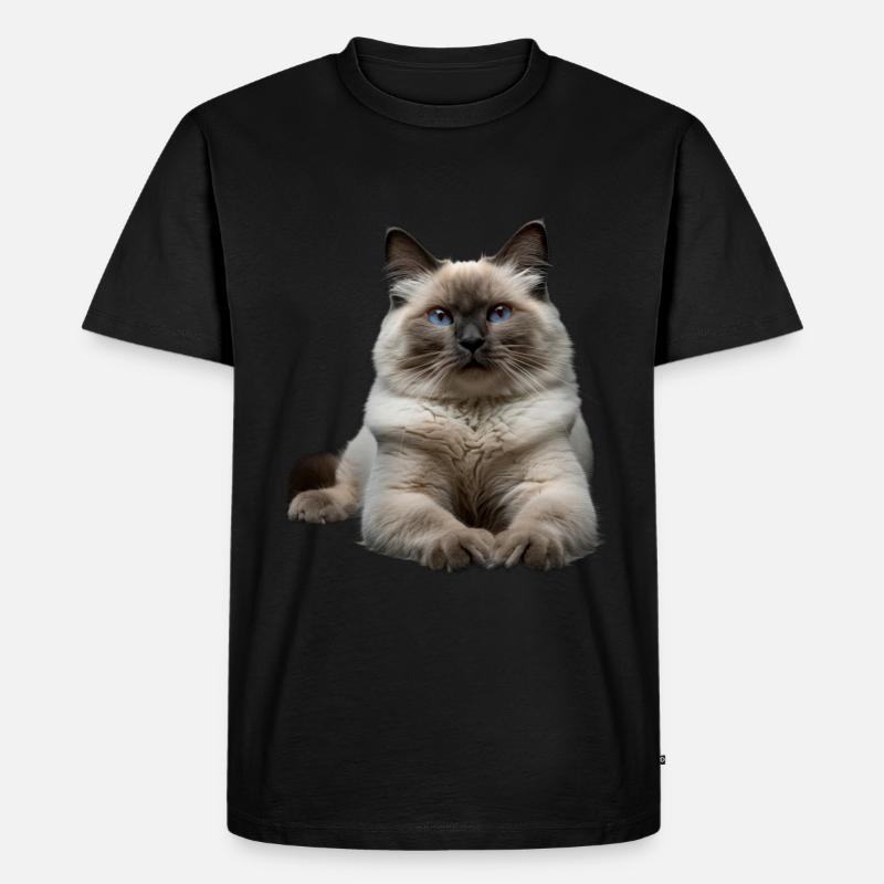 Birman - Männer Premium Bio T-Shirt - Schwarz