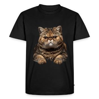 Exotic Shorthair - Men's Premium Organic T-Shirt - black - Front - Nico (187cm)