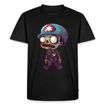 Medic Halloween - Men's Premium Organic T-Shirt - black - Front - Nico (187cm)