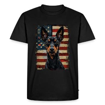 Manchester Terrier Amérique États-Unis - T-shirt Premium bio Homme - noir - Devant - Nico (187cm)