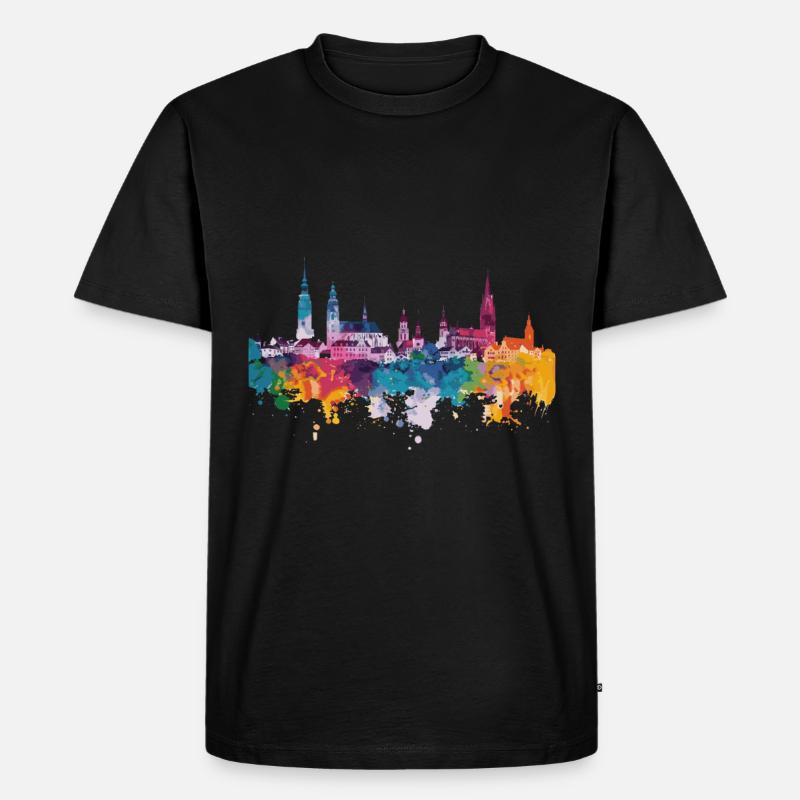 Lörrach - Männer Premium Bio T-Shirt - Schwarz