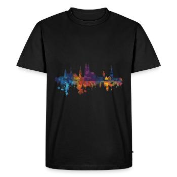 Mayence - T-shirt Premium bio Homme - noir - Devant - Nico (187cm)