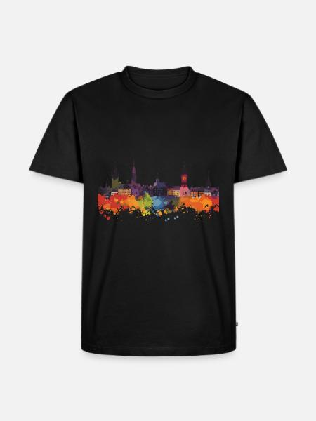 Meiningen - Männer Premium Bio T-Shirt - Schwarz