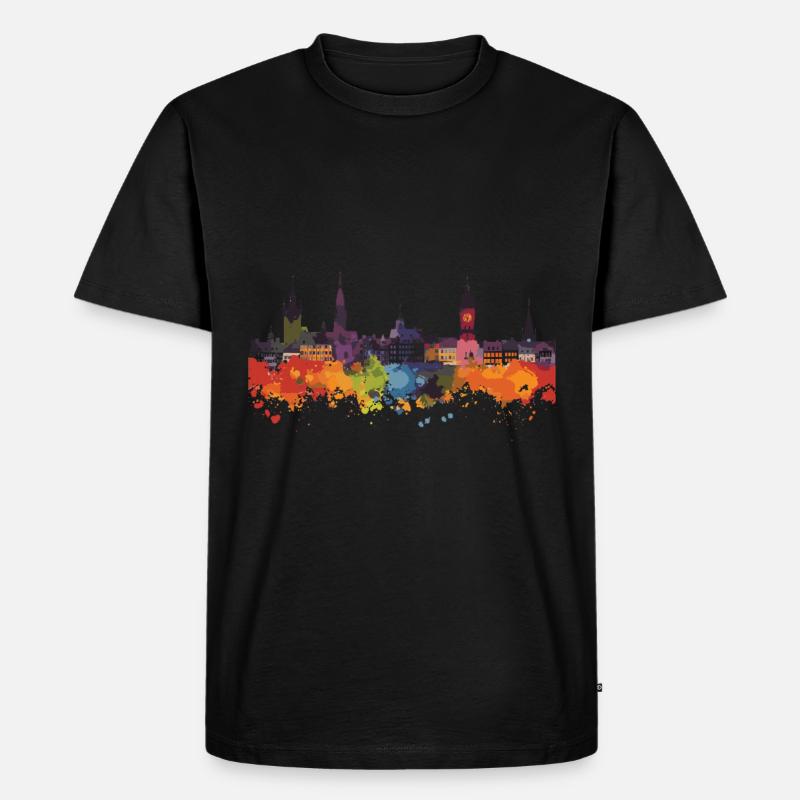 Meiningen - Männer Premium Bio T-Shirt - Schwarz