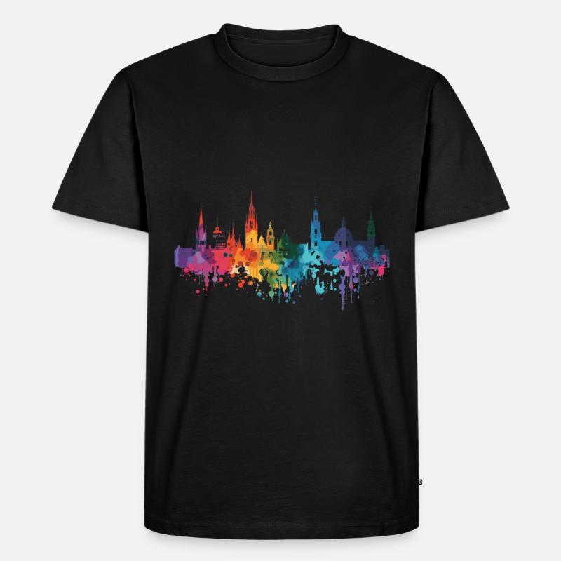 Mönchengladbach - Männer Premium Bio T-Shirt - Schwarz