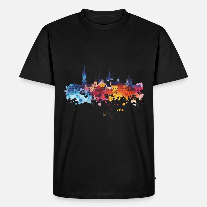 Neufahrn bei Freising⁠ - Männer Premium Bio T-Shirt - Schwarz