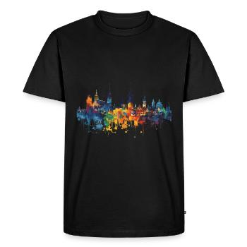 Neunkirchen-Seelscheid - Men's Premium Organic T-Shirt - black - Front - Nico (187cm)