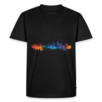 Neuss - T-shirt Premium bio Homme - noir - Devant - Nico (187cm)