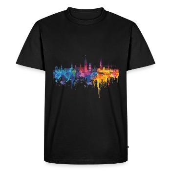 Nuremberg - T-shirt Premium bio Homme - noir - Devant - Nico (187cm)