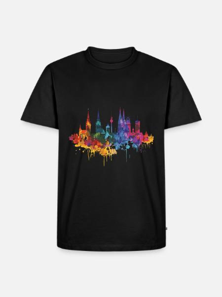 Olching - Männer Premium Bio T-Shirt - Schwarz