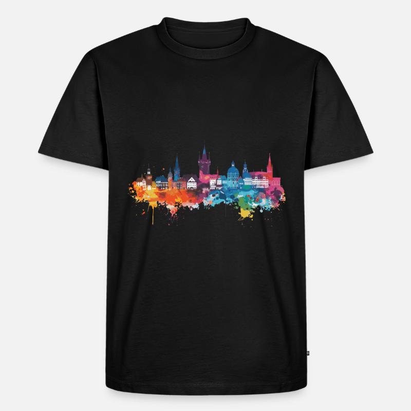 Pirmasens - Männer Premium Bio T-Shirt - Schwarz