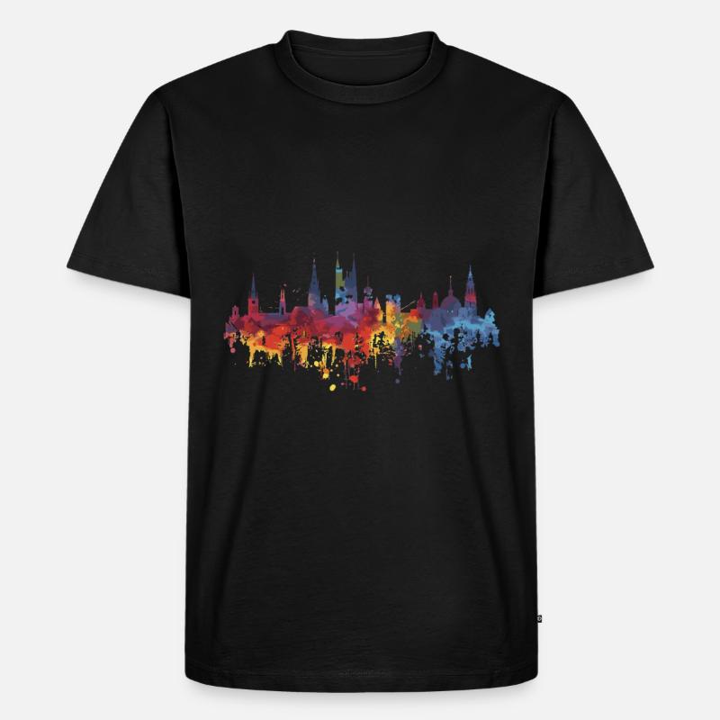 Salzgitter - Männer Premium Bio T-Shirt - Schwarz