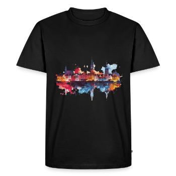Saint-Augustin - T-shirt Premium bio Homme - noir - Devant - Nico (187cm)