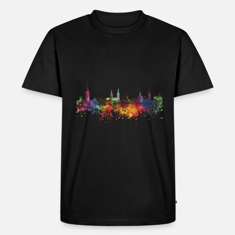 Schweinfurt - Männer Premium Bio T-Shirt - Schwarz