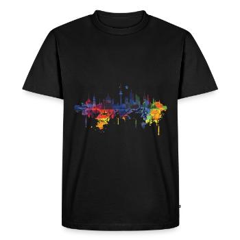 Épée - T-shirt Premium bio Homme - noir - Devant - Nico (187cm)