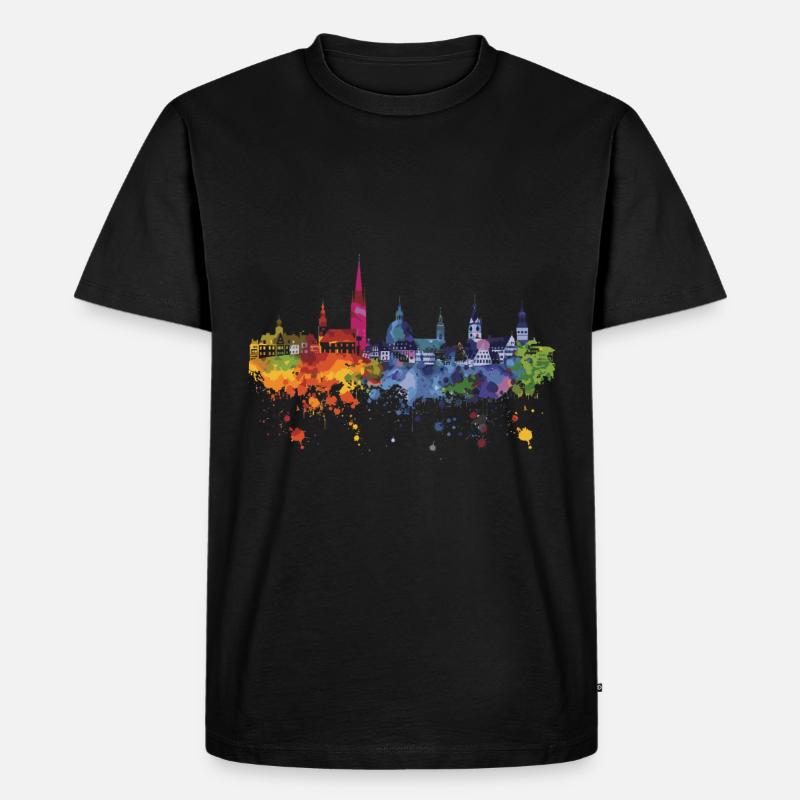 Schwetzingen - Männer Premium Bio T-Shirt - Schwarz