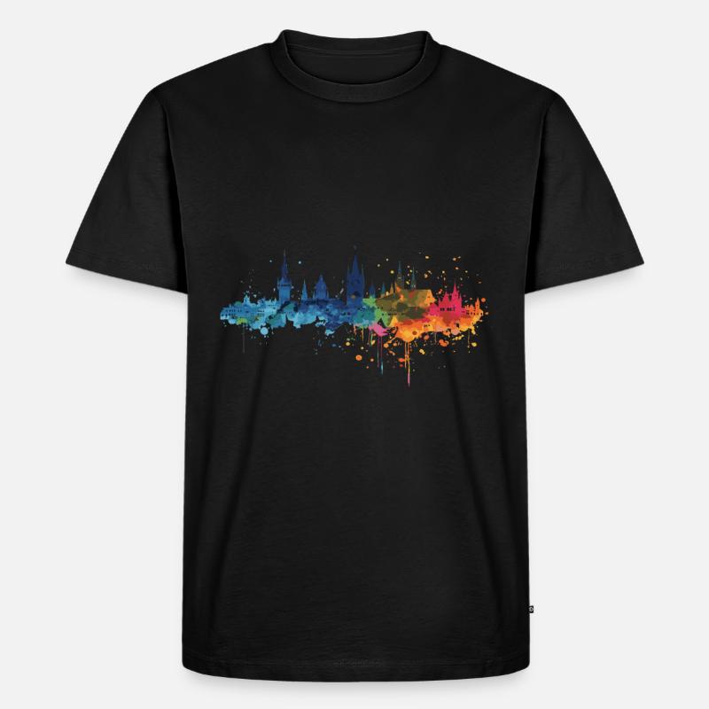 Wernigerode - Männer Premium Bio T-Shirt - Schwarz