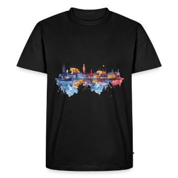 Wilhelmshaven - Men's Premium Organic T-Shirt - black - Front - Nico (187cm)
