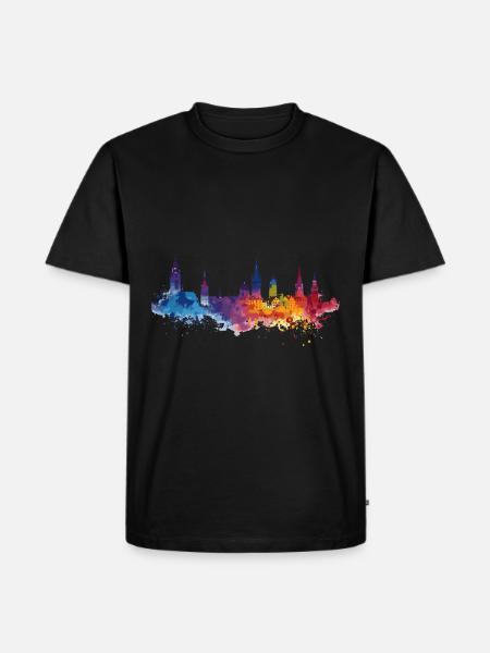 Bocholt - Männer Premium Bio T-Shirt - Schwarz