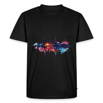 Bremerhaven - Men's Premium Organic T-Shirt - black - Front - Nico (187cm)