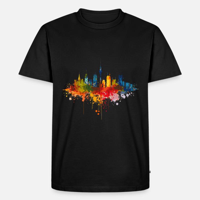 Brilon - Männer Premium Bio T-Shirt - Schwarz