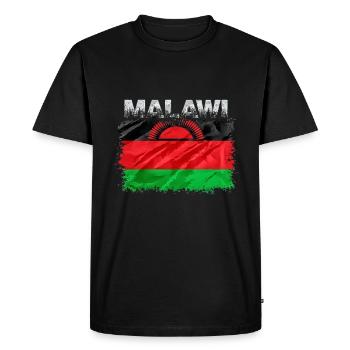 Malawi - T-shirt Premium bio Homme - noir - Devant - Nico (187cm)