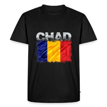 Chad - Men's Premium Organic T-Shirt - black - Front - Nico (187cm)