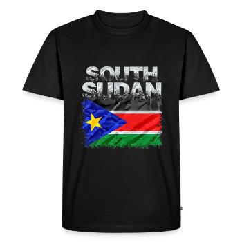 Soudan - T-shirt Premium bio Homme - noir - Devant - Nico (187cm)