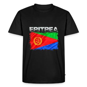 Érythrée - T-shirt Premium bio Homme - noir - Devant - Nico (187cm)