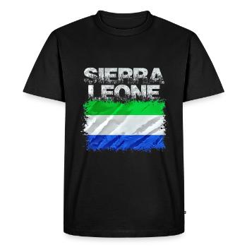 Sierra Leone - T-shirt Premium bio Homme - noir - Devant - Nico (187cm)