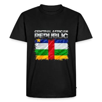 République centrafricaine - T-shirt Premium bio Homme - noir - Devant - Nico (187cm)