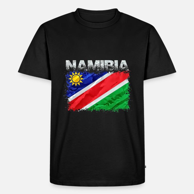 Namibia - Männer Premium Bio T-Shirt - Schwarz