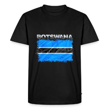 Botswana - T-shirt Premium bio Homme - noir - Devant - Nico (187cm)