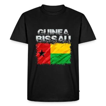 Guinée-Bissau - T-shirt Premium bio Homme - noir - Devant - Nico (187cm)
