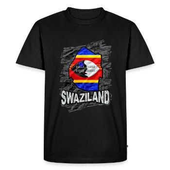 Swaziland - T-shirt Premium bio Homme - noir - Devant - Nico (187cm)