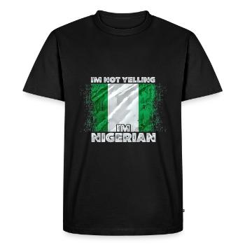 Sao Tomé-Principe - T-shirt Premium bio Homme - noir - Devant - Nico (187cm)