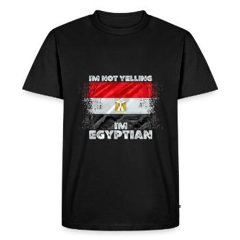 Égypte - T-shirt Premium bio Homme - noir - Devant - Nico (187cm)