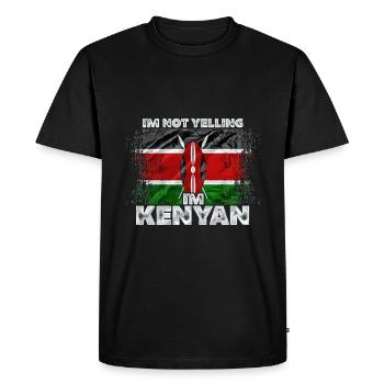 Kenya - T-shirt Premium bio Homme - noir - Devant - Nico (187cm)