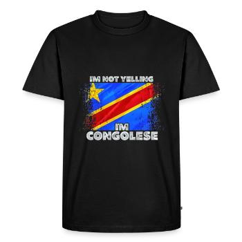 Congo - T-shirt Premium bio Homme - noir - Devant - Nico (187cm)
