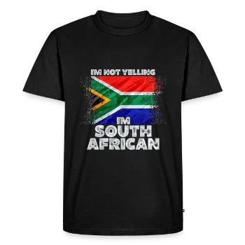 Afrique du Sud - T-shirt Premium bio Homme - noir - Devant - Nico (187cm)