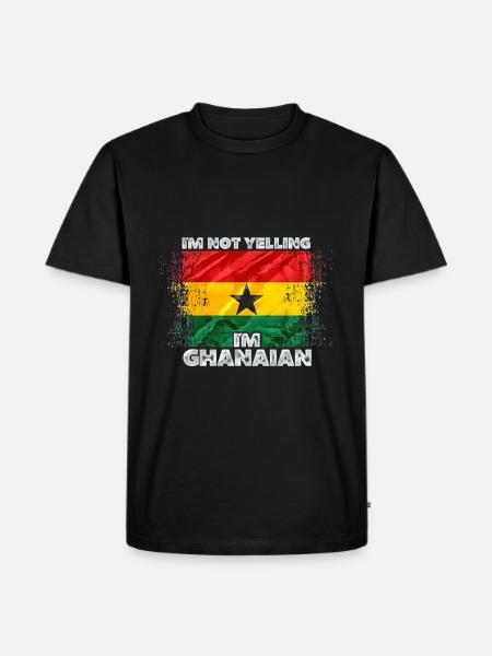 Ghana - Men's Premium Organic T-Shirt - black