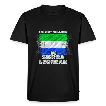 Sierra Leone - T-shirt Premium bio Homme - noir - Devant - Nico (187cm)