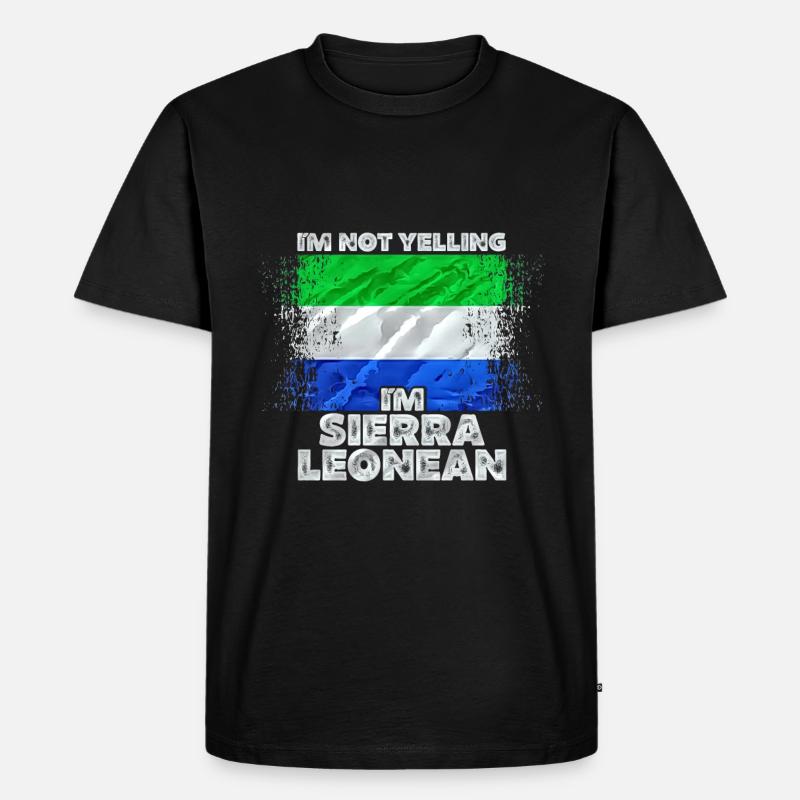 Sierra Leone - Männer Premium Bio T-Shirt - Schwarz